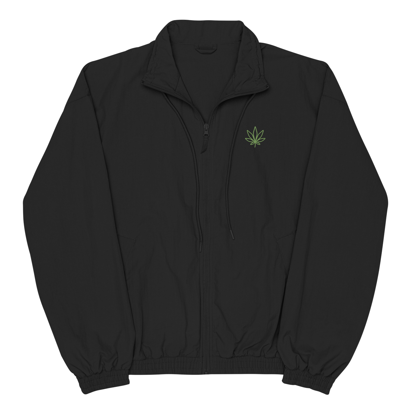 The Cannabusinessmen/women tracksuit top - Embroidered cannabis leaf